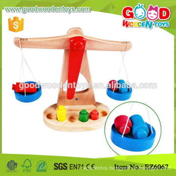 Kids Weight Concept Learning Balance Scale Wooden Baby Educational Toys